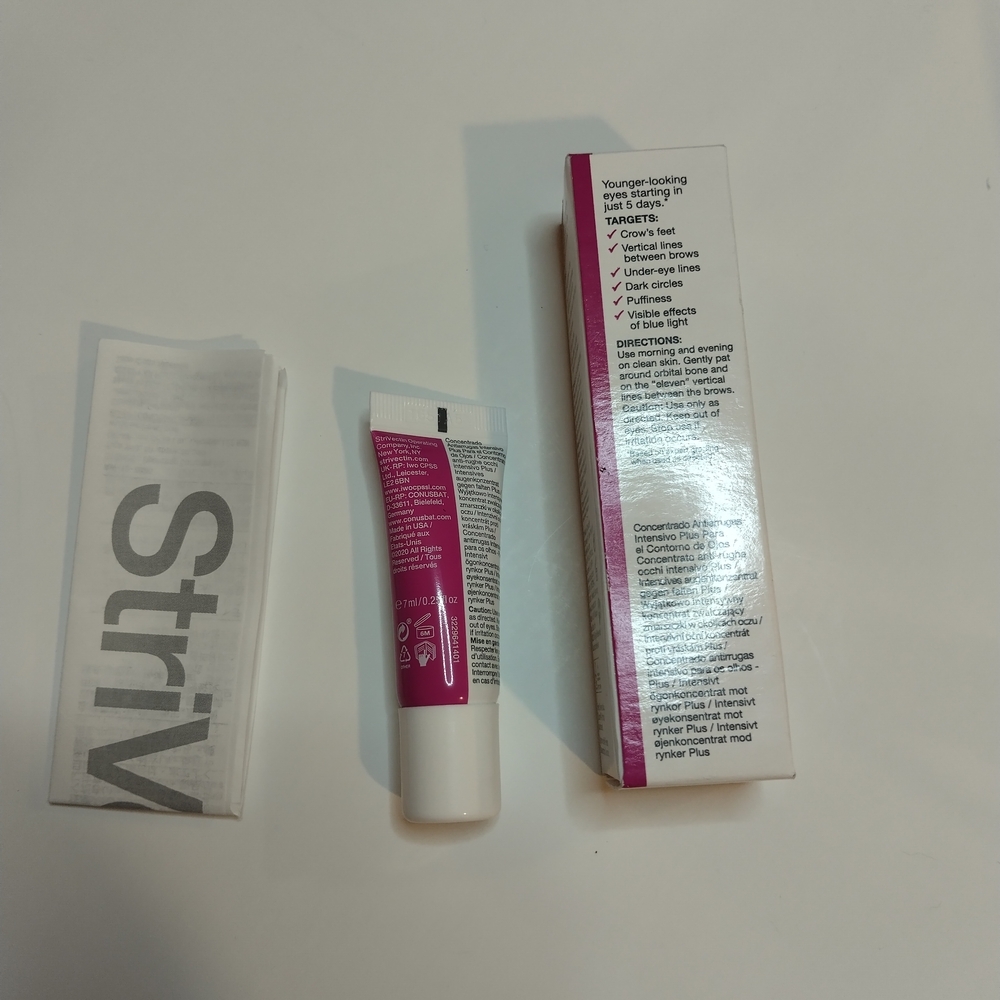 New StriVectin Anti-Wrinkle Intensive Eye Concentrate Plus .25 fl oz - Picture 2 of 5